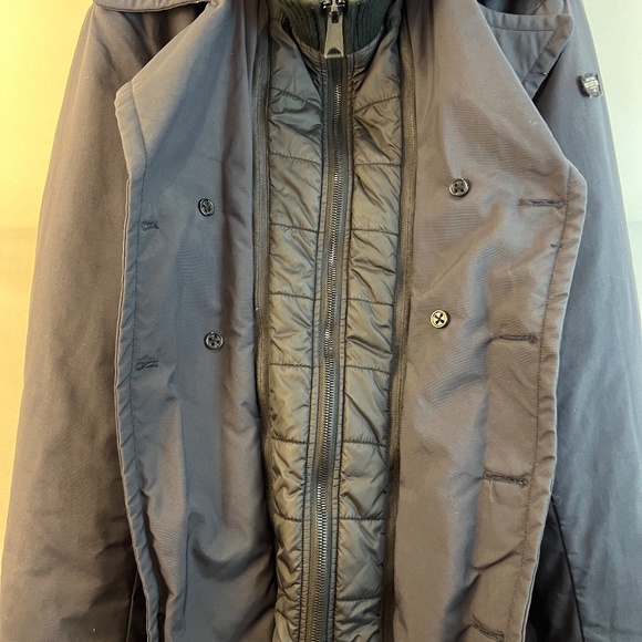 SCHOTT Bros - Vintage Peacoat - 2 in 1 Collar Lined Coat- Navy XL - 80% OFF SALE - Picture 4 of 16